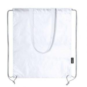 Sac en RPET 2 en 1, sac à cordon et sac shopping à longues anses
