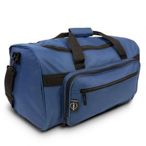 Sac de voyage B'RIGHT sports, fabriqué en RPET, conforme au certificat GRS (Global RecycIed Standard), grand compartiment suppérieur zippé, 2 pochettes frontales zippées, poignée et bretelles réglables rembourrées, bas rigide avec surélévation
