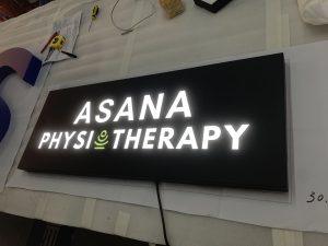 caisson lumineux ajouré plat