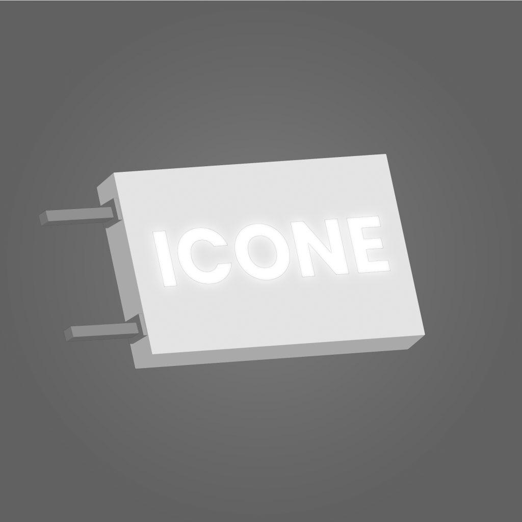 Enseigne drapeau ajourée rectangulaire