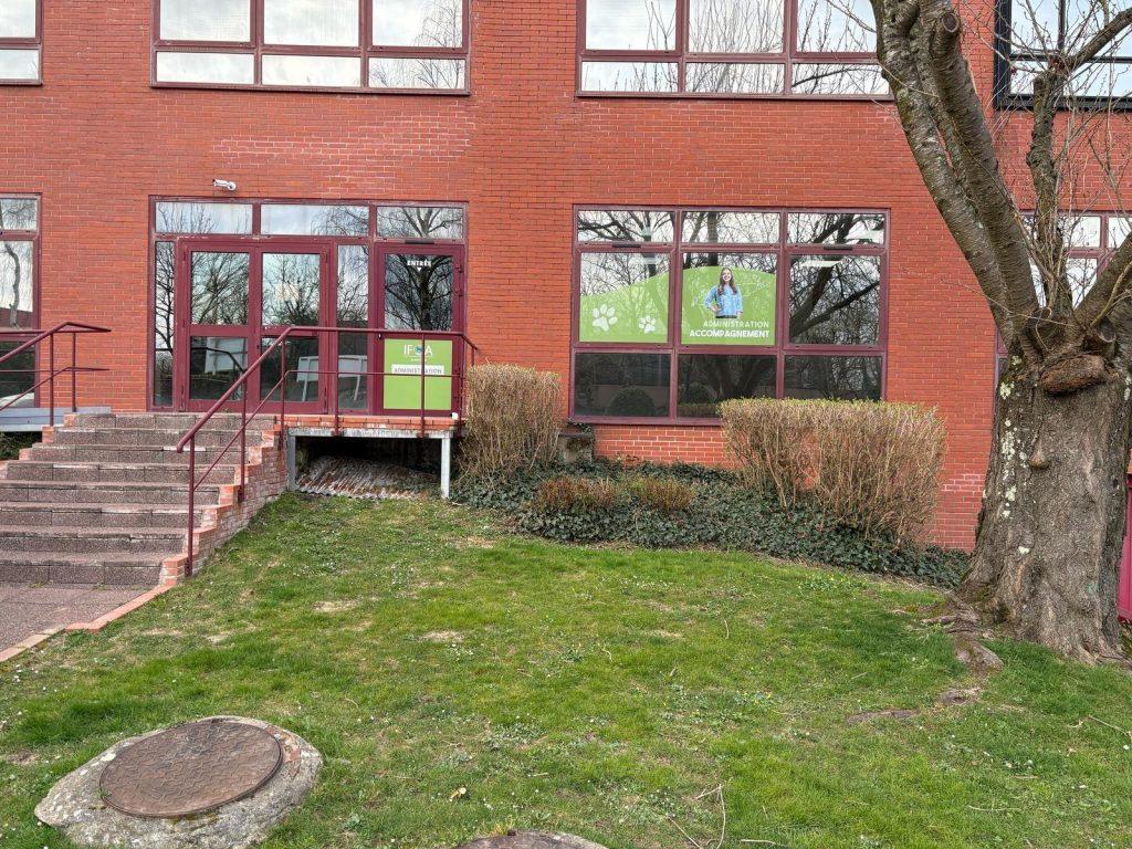 Etude fabrication et pose d'adhésifs pour école
