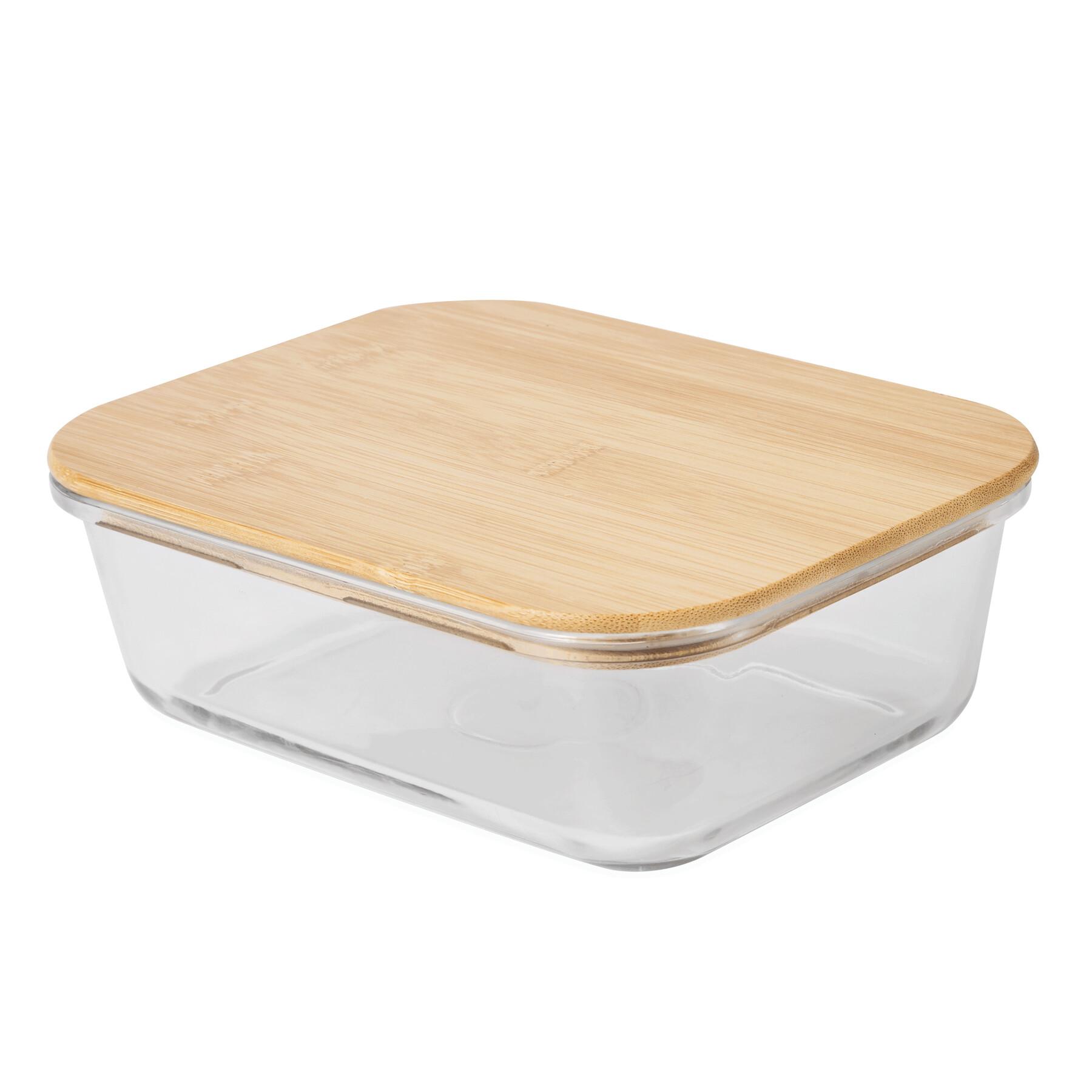 Image du produit: "Boîte à déjeuner ROSILI L, avec couvercle en bambou: capacité env. 1.060 ml"