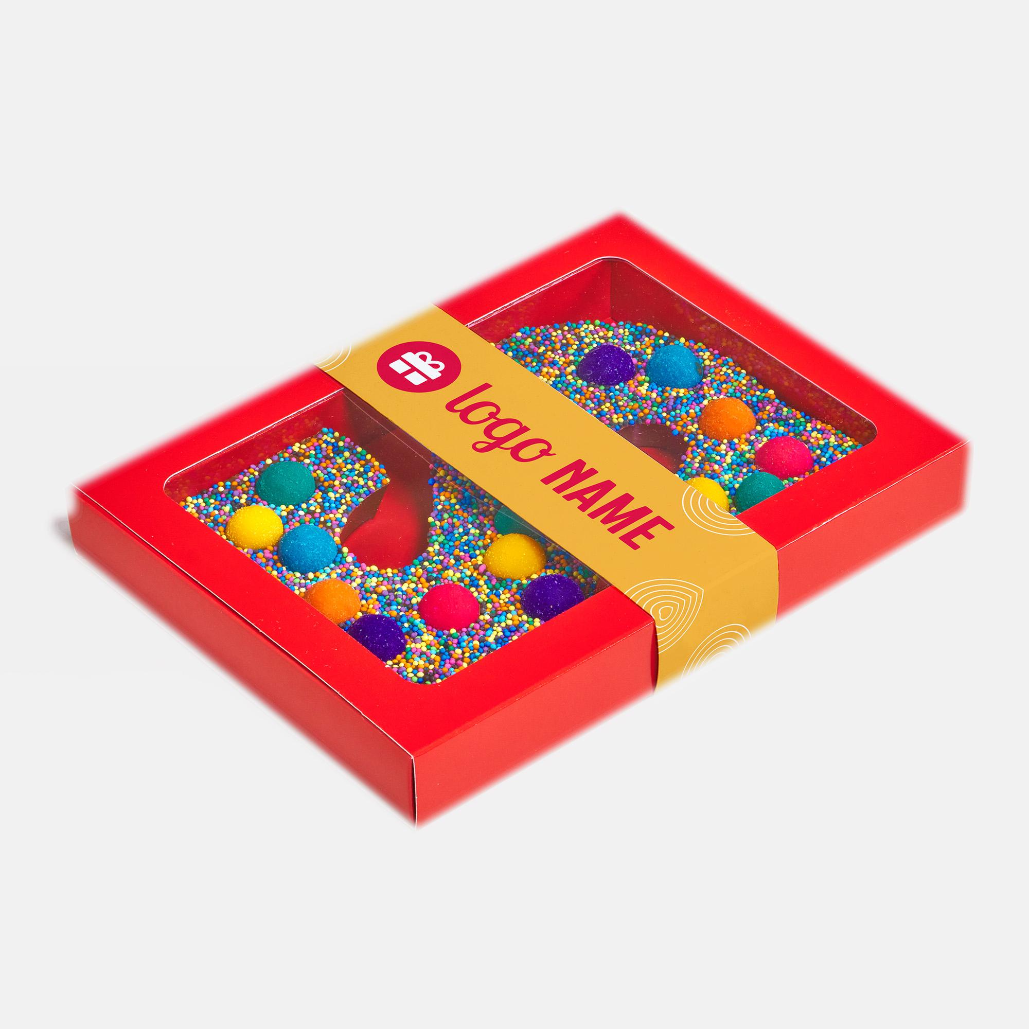 Chocolate letter with sleeve