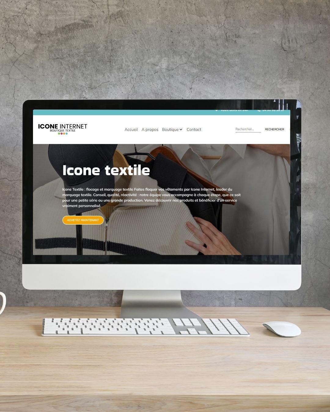 creation site internet ecommerce flocage textile