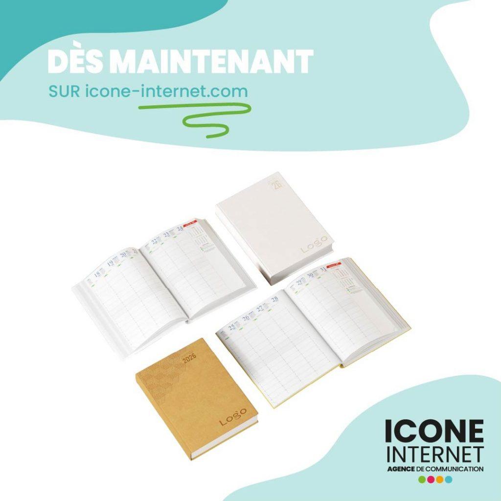agendas publicitaires et personnalisés 2026