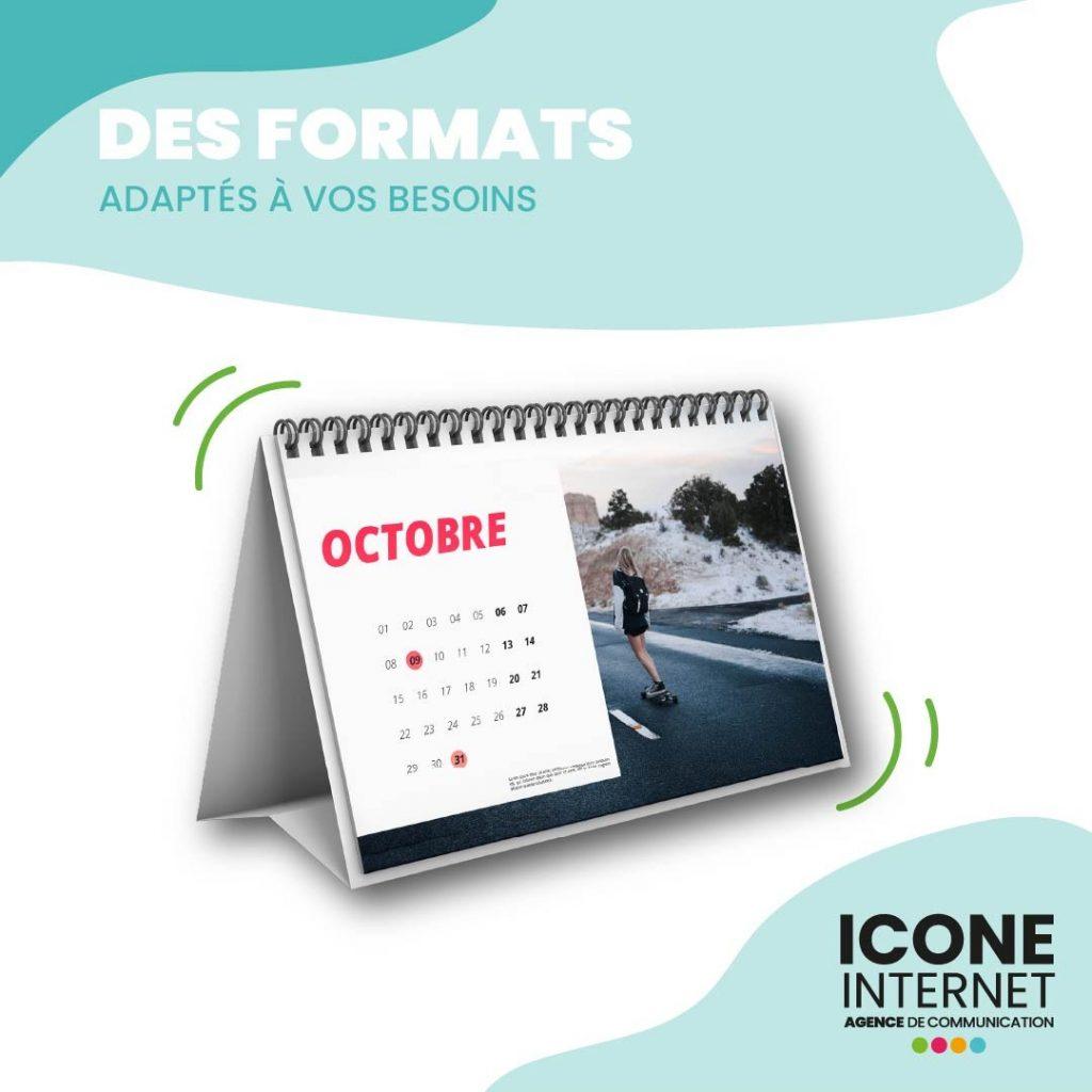 Calendriers publicitaires personnalisés