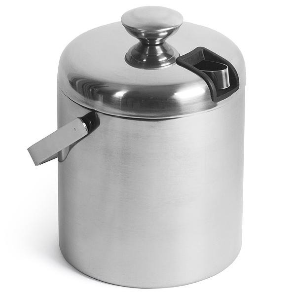 Seau à glace isolé en acier inoxydable et pince (1,25 litre) GOODIES RESTAURANTS