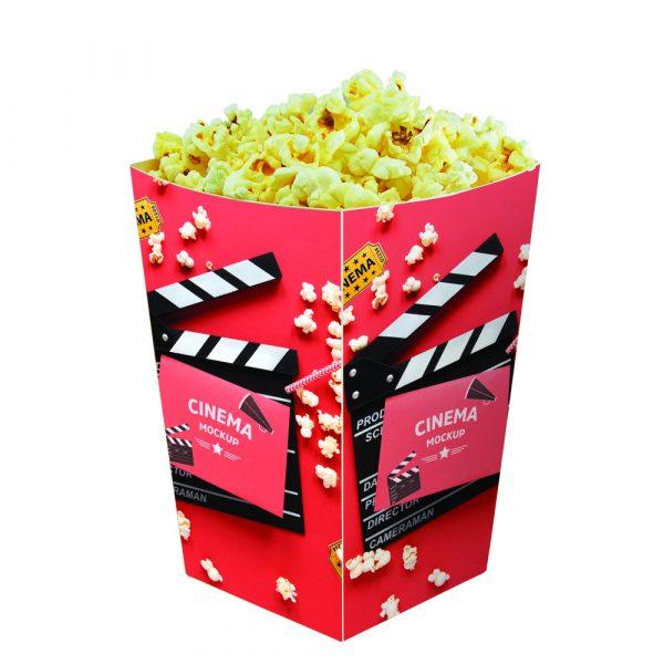 Bac à pop-corn moyen GOODIES packaging personnalisés et publicitaire