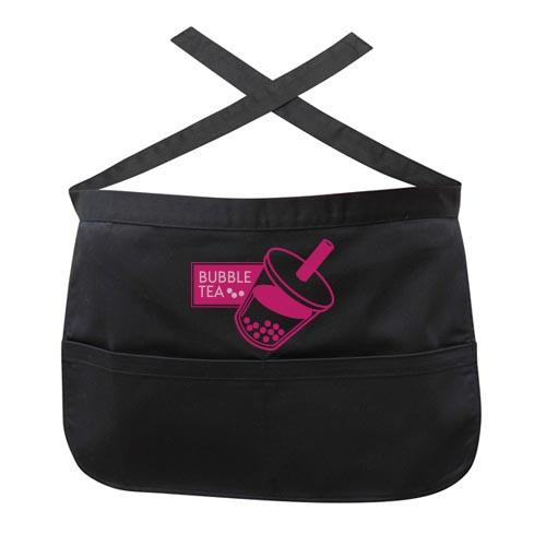 Tablier de poche noir GOODIES vaisselle personnalisés et publicitaire