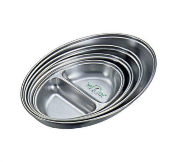 Plat à légumes ovale en acier inoxydable (254mm) GOODIES vaisselle personnalisés et publicitaire
