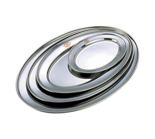Plat ovale en acier inoxydable (610 mm) GOODIES vaisselle personnalisés et publicitaire