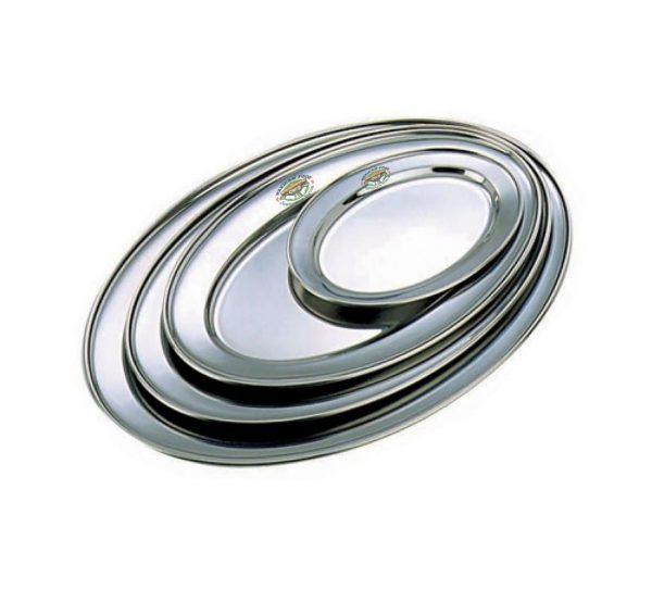 Plat ovale en acier inoxydable (229 mm) GOODIES vaisselle personnalisés et publicitaire