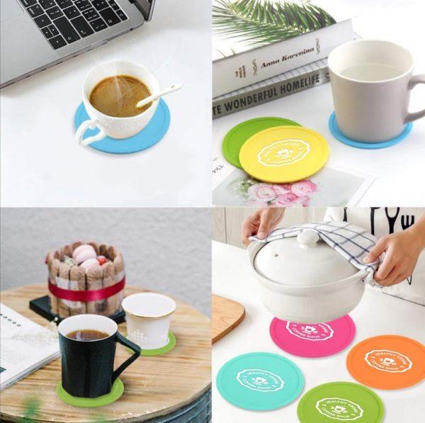 Sous-verre en silicone GOODIES vaisselle personnalisés et publicitaire