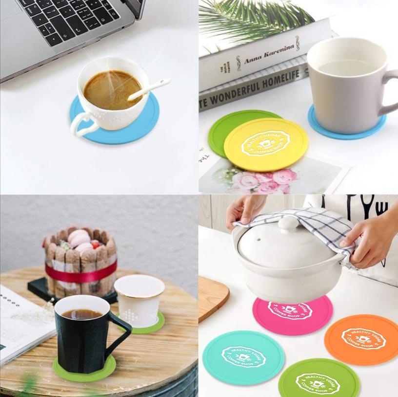 Sous-verre en silicone GOODIES vaisselle personnalisés et publicitaire