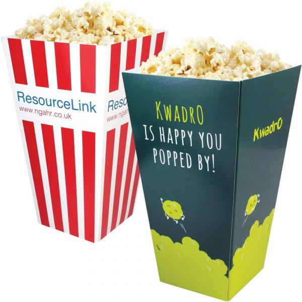 Boîtes à pop-corn en carton GOODIES packaging personnalisés et publicitaire
