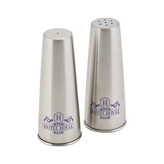 Salière et poivrière conique à vis (12cm) GOODIES vaisselle personnalisés et publicitaire