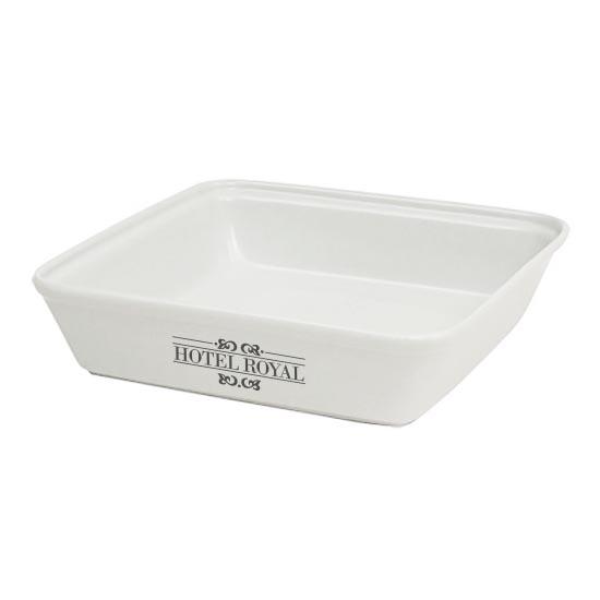Plat à rôtir carré en céramique (25,5 cm) GOODIES vaisselle personnalisés et publicitaire