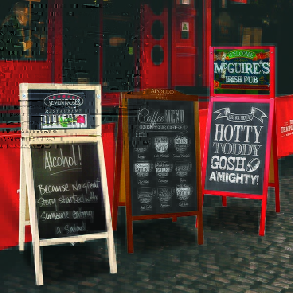 Groupe A-Board à la craie GOODIES RESTAURANTS