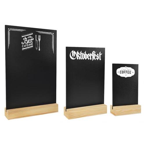 Menu de table Tableau noir A4 GOODIES RESTAURANTS