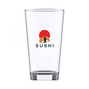 Verre à bière trempé (450ml/16oz) GOODIES verres personnalisés et publicitaire