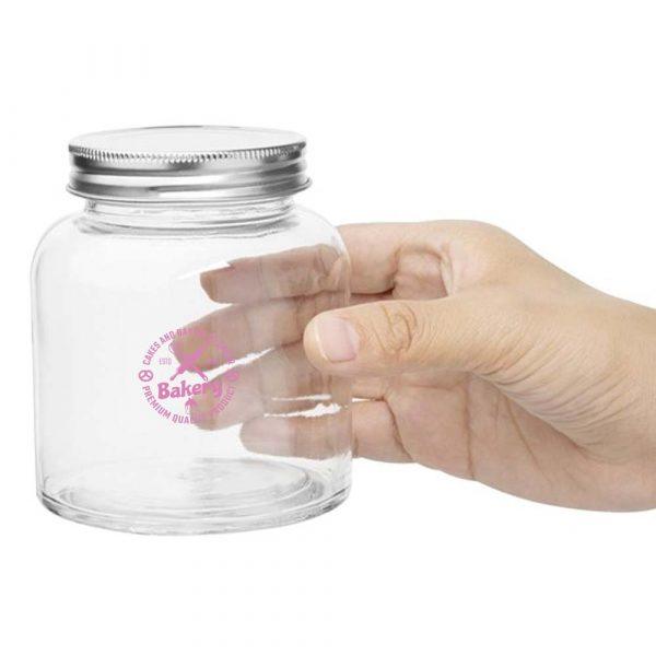 Vogue Glass Screw Top Dry Food Jar (330ml) GOODIES vaisselle personnalisés et publicitaire
