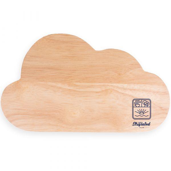 Planche à découper en bois en forme de nuage (300x180mm) GOODIES vaisselle personnalisés et publicitaire