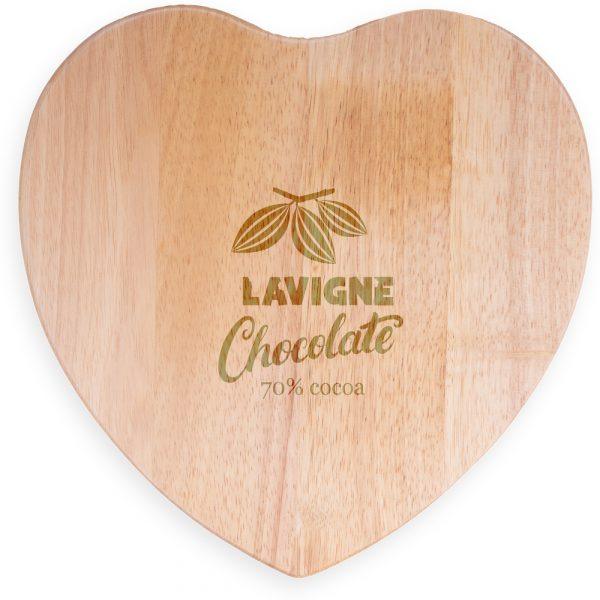 Planche à découper en bois en forme de coeur (28x27cm) GOODIES vaisselle personnalisés et publicitaire