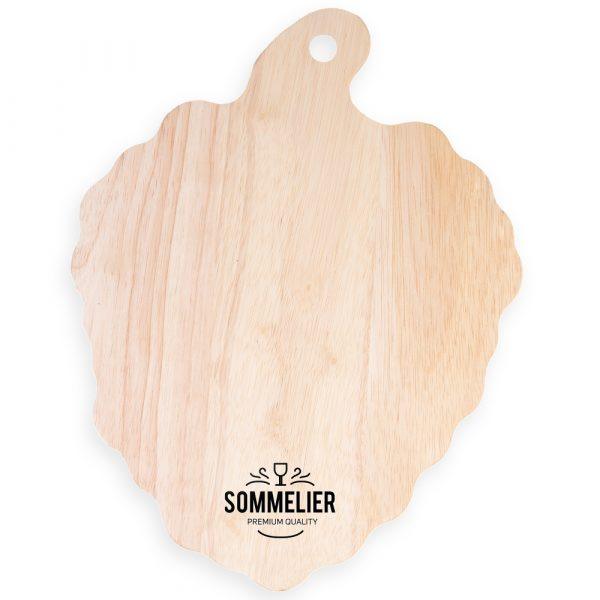 Planche à découper en bois en forme de raisin (30x23cm) GOODIES vaisselle personnalisés et publicitaire