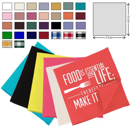 Serviette de table tissée Premium (51x51cm) GOODIES vaisselle personnalisés et publicitaire