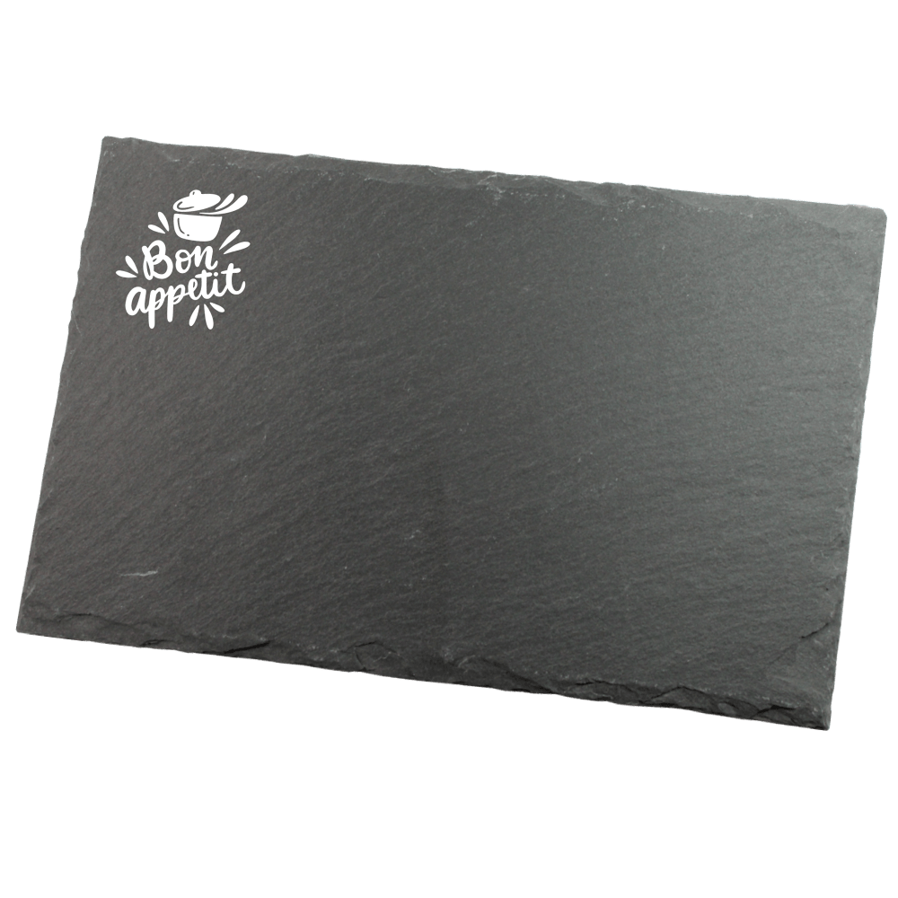 Plat rectangulaire en ardoise (30x20cm) GOODIES vaisselle personnalisés et publicitaire