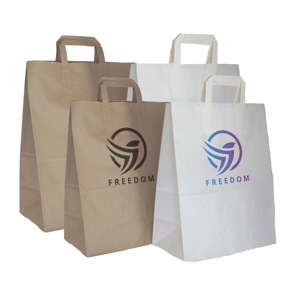 Sacs à poignée plate GOODIES packaging personnalisés et publicitaire