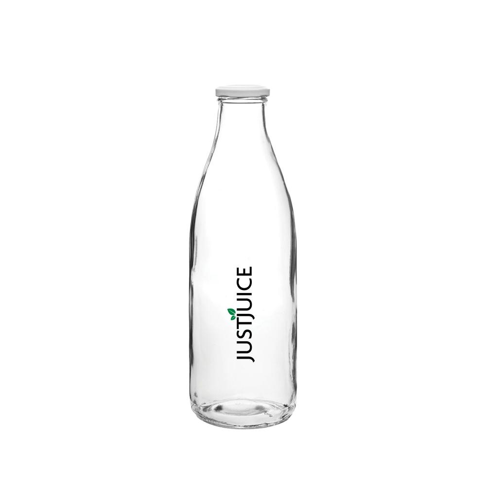 Grande bouteille d'eau à couvercle en verre - 2 Pint (1 Litre/35oz) GOODIES verres personnalisés et publicitaire