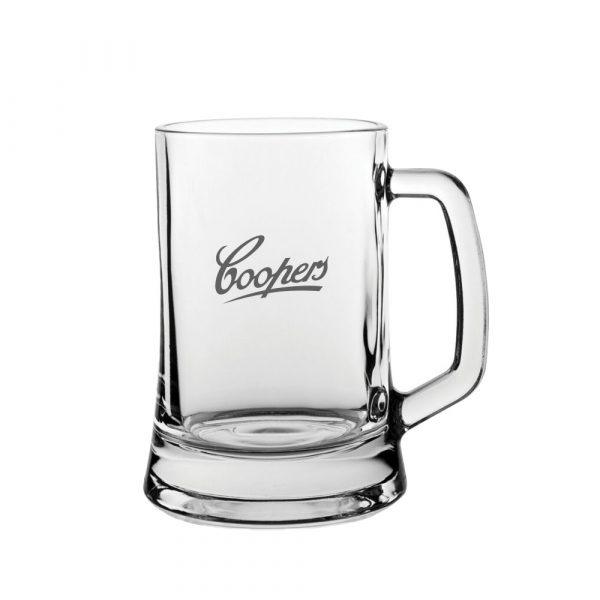 Mug Tankard en verre (500ml/16.75oz) GOODIES verres personnalisés et publicitaire