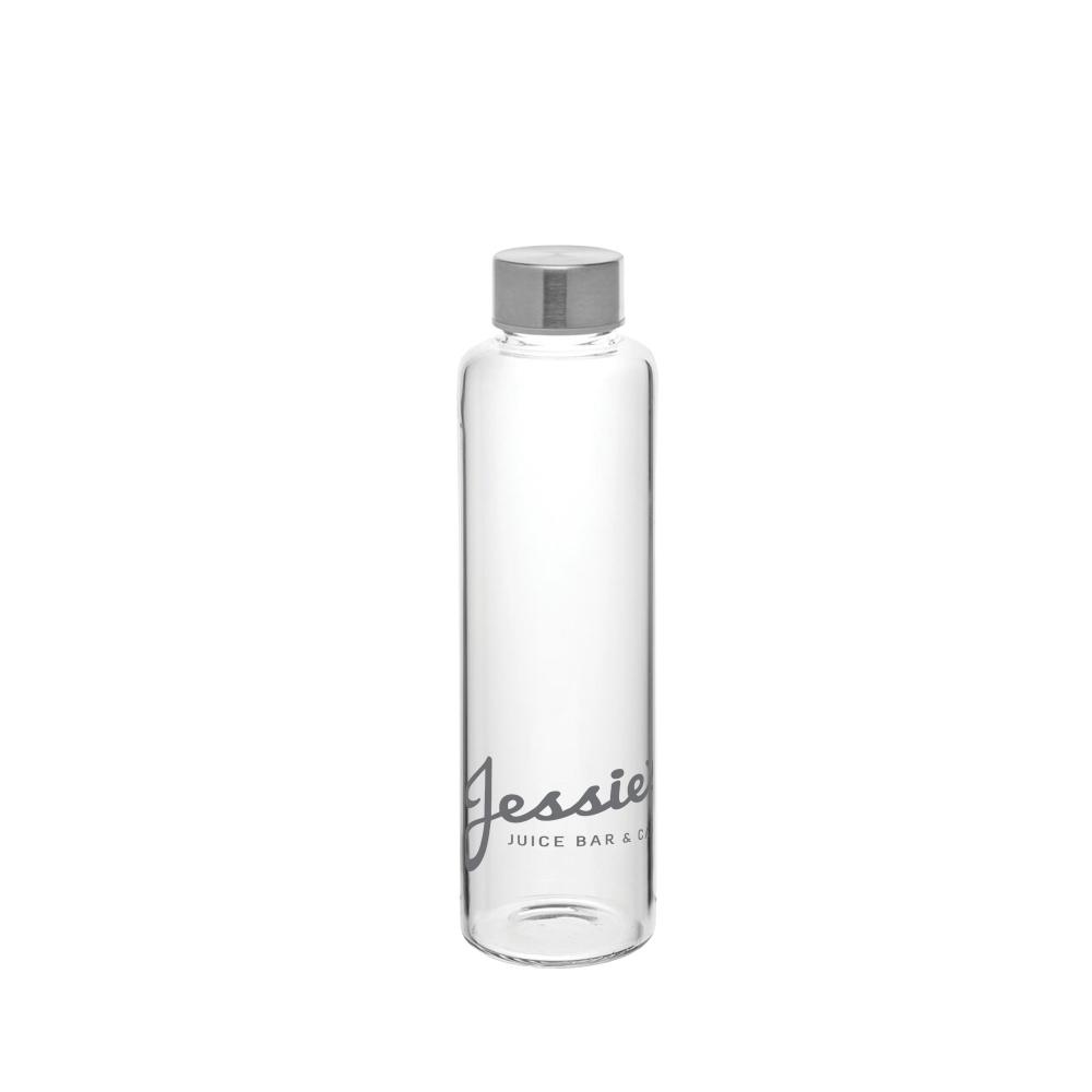 Bouteille d'eau à couvercle moyen en verre (500 ml) GOODIES verres personnalisés et publicitaire