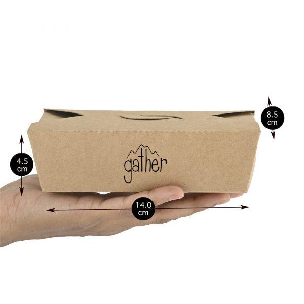 Boîte à emporter en kraft (700ml) GOODIES packaging personnalisés et publicitaire