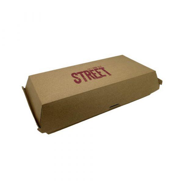 Boîte à poisson et à frites Kraft GOODIES packaging personnalisés et publicitaire