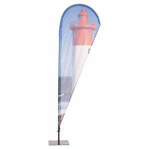 Beach Flag Alu Drop Impression display publicitaire
