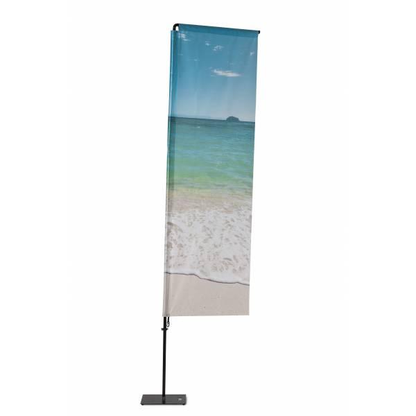 Beach Flag Alu Square 240 cm display publicitaire
