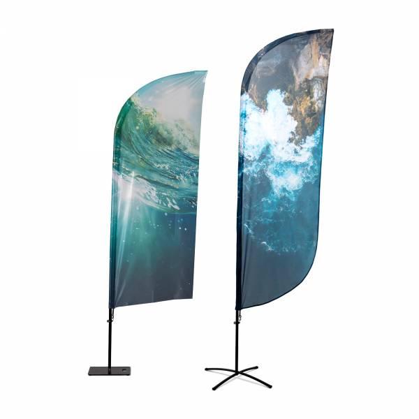 Beach Flag Alu Wind & Paddle 415 cm display publicitaire