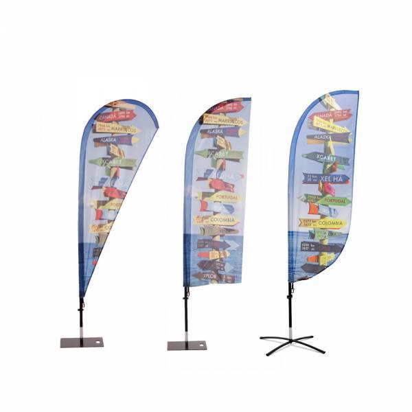 Beach Flag Fiber Wind, Paddle et Drop display publicitaire
