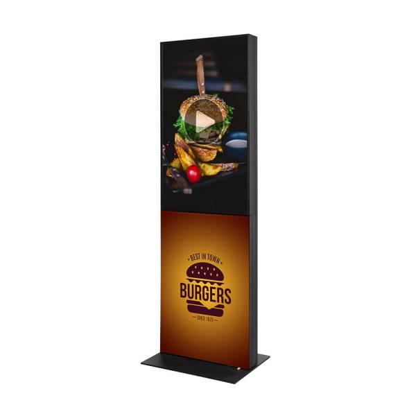 Écran Totem Textile display publicitaire