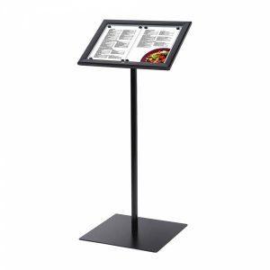 Présentoir Porte Menu Verrouillable 2x A4 display publicitaire