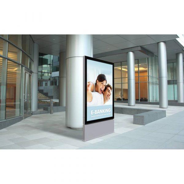 Porte-affiche Premium LED Sur Pied Extérieur 120 x 180 cm Double-Face signaletique digitale