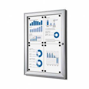 Vitrine Intérieure Verrouillable SCS 4x A4 display publicitaire