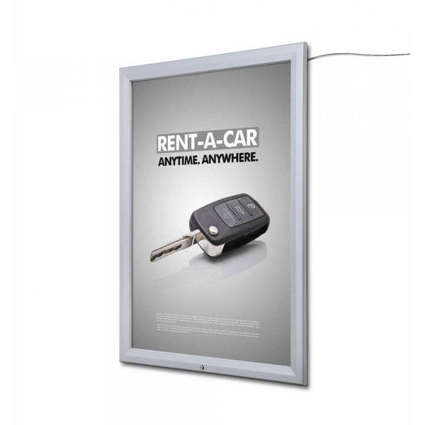 Porte-affiche LED Extérieur avec Ressort a Gaz A0 signaletique digitale