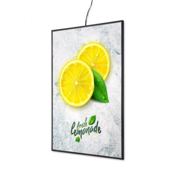 Cadre Coulissant LED Slim A3 signaletique digitale