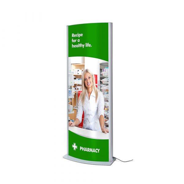 Arcuato® Poster Lumière Column 2x A1 signaletique digitale