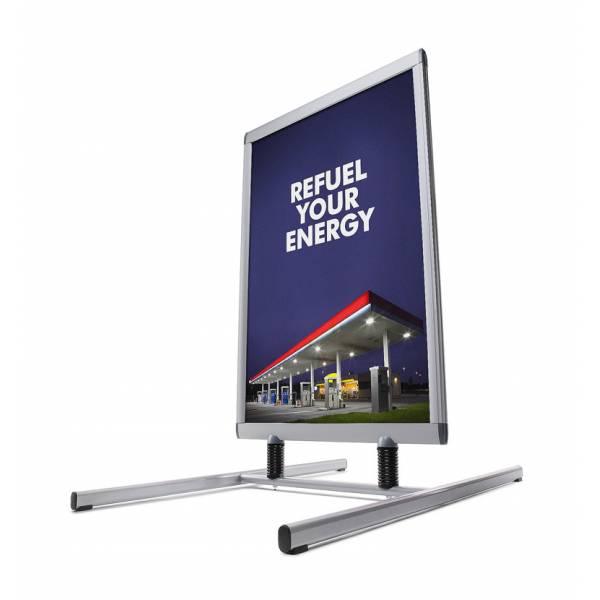 Windtalker® Excel avec Base Métallique display publicitaire