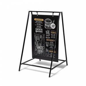 Chevalet Swing 50 x 70 cm Noir display publicitaire