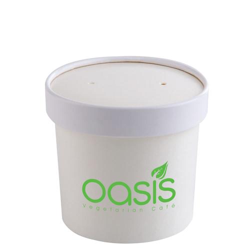 Contenant à soupe (16oz) avec couvercle GOODIES packaging personnalisés et publicitaire